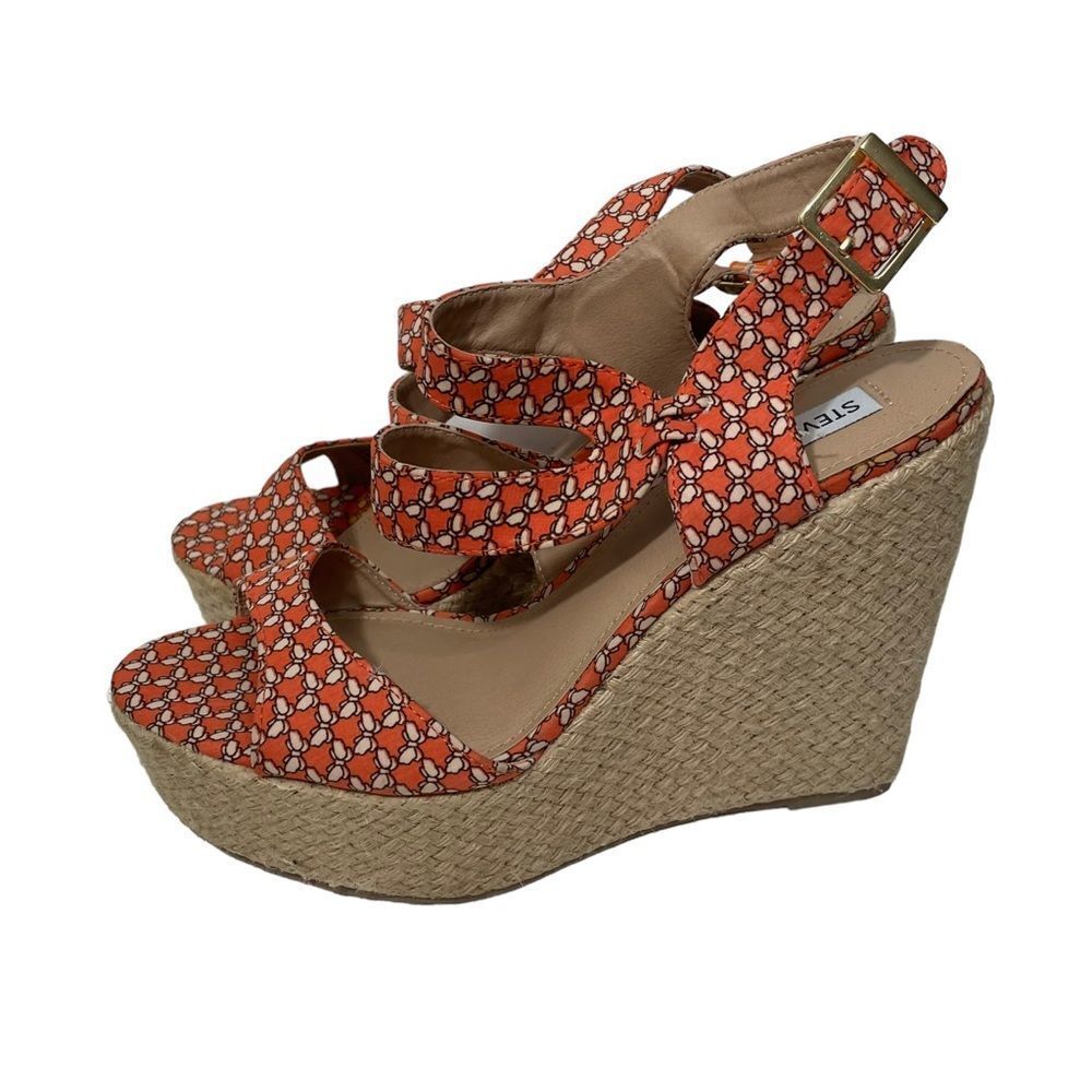 Steve Madden Patterned Espadrille Wedge Sandals